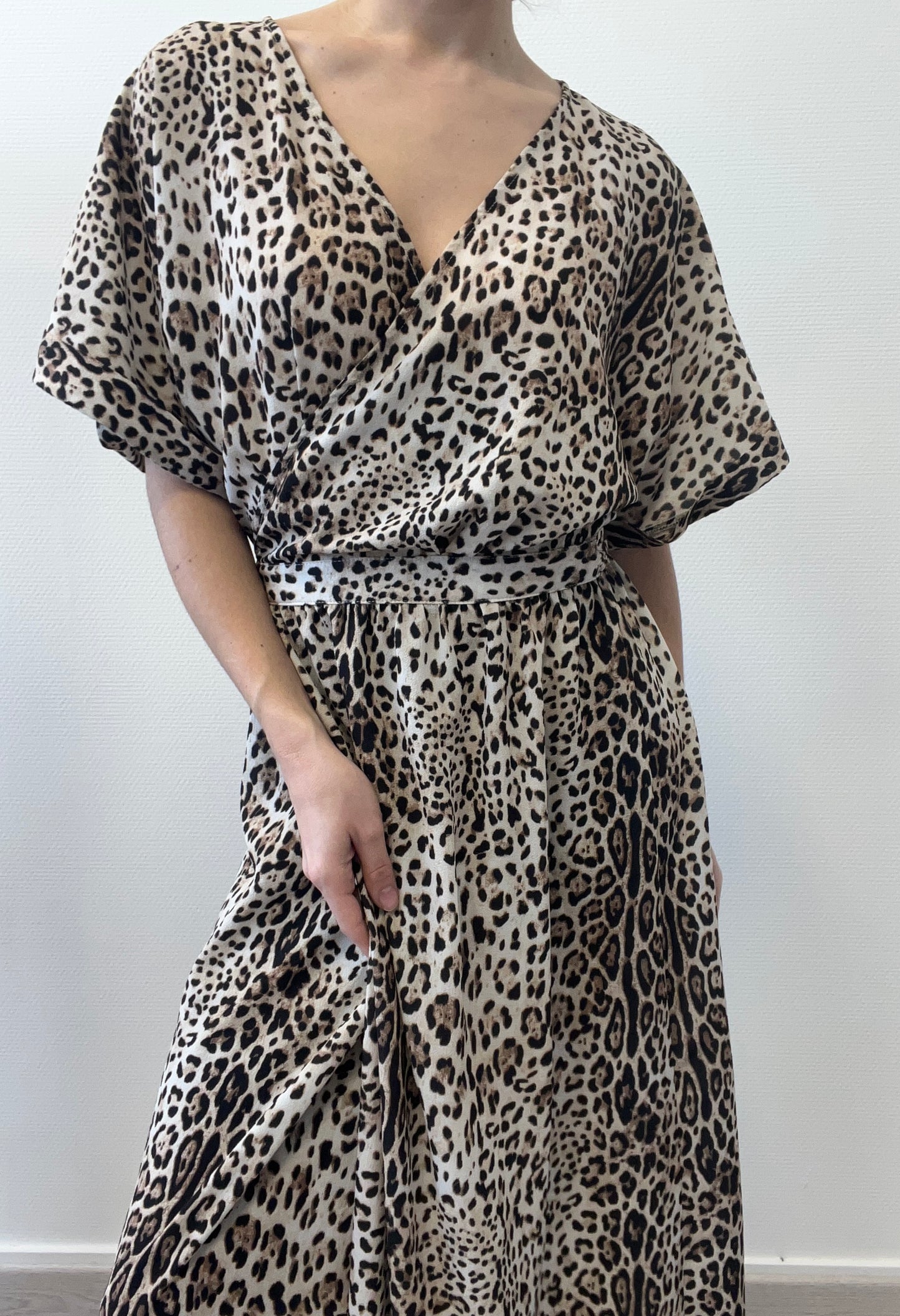 Robe portefeuille léopard