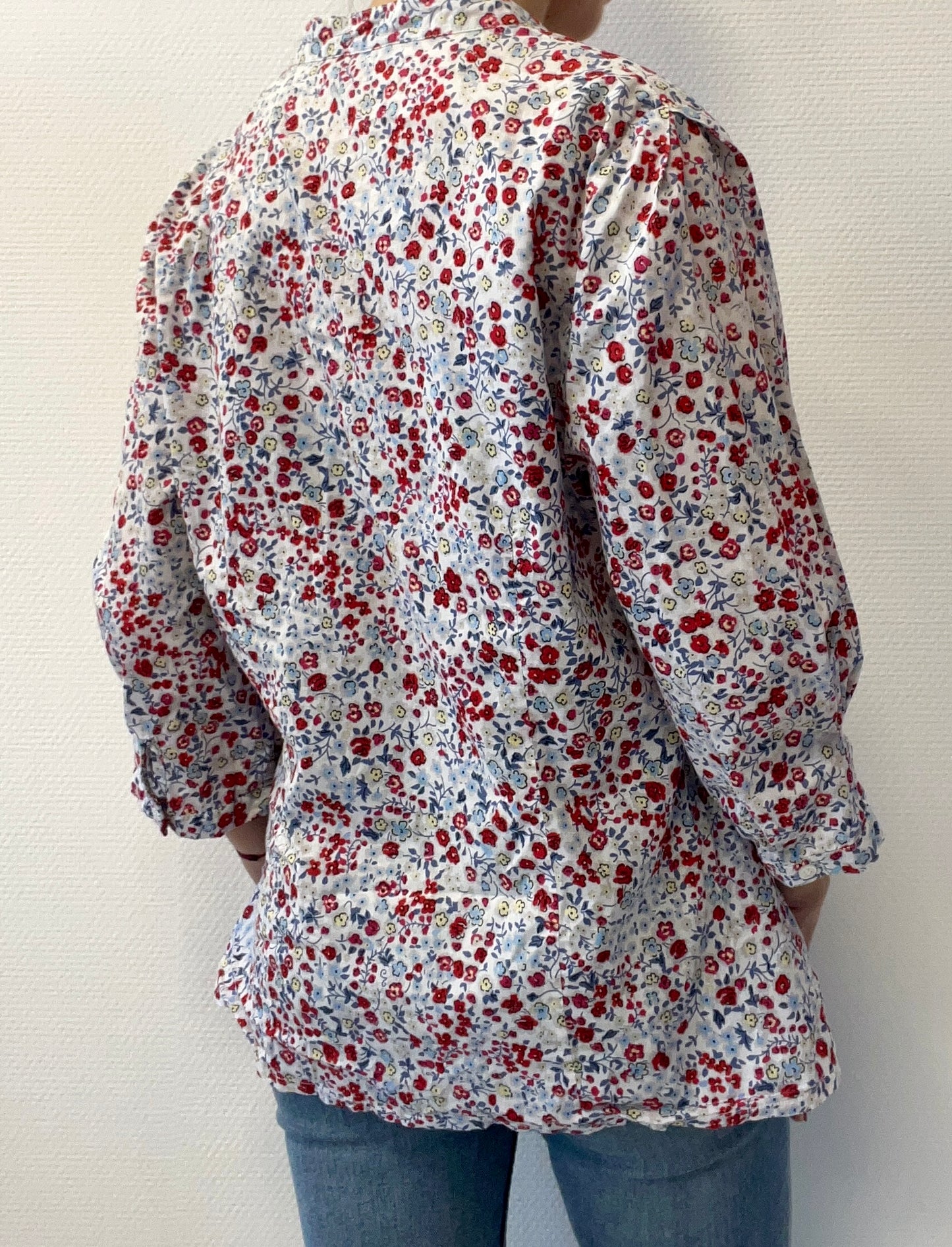 Chemise cintrée fleurie