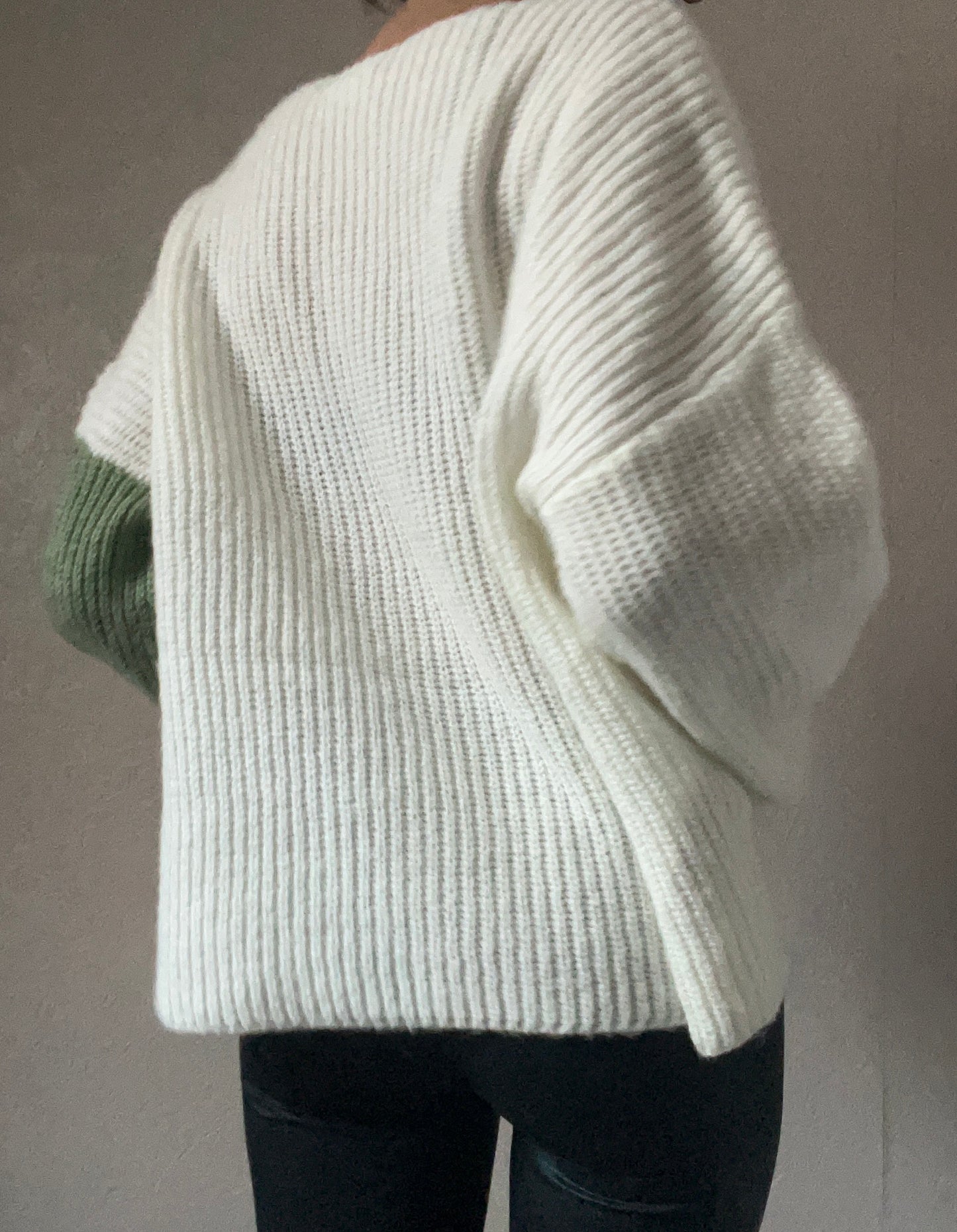 Pull bicolore