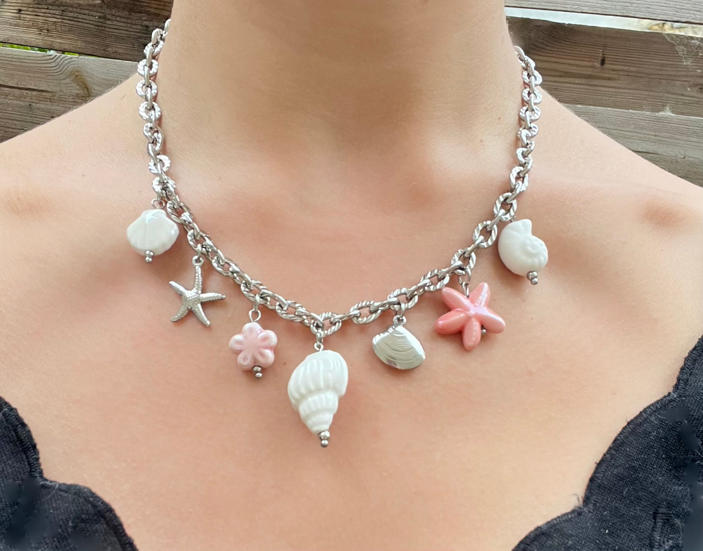Collier charms argenté