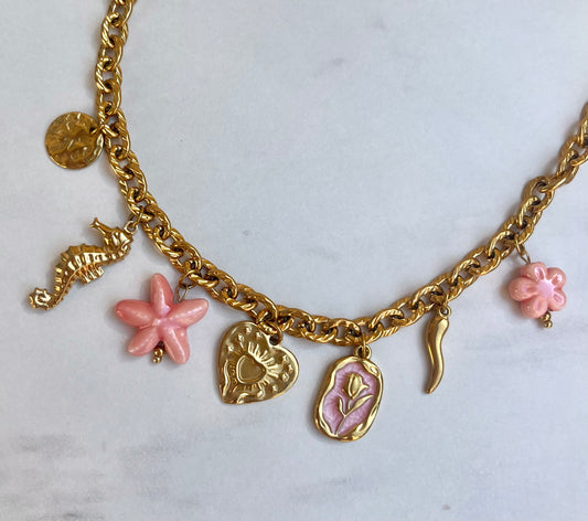 Collier charms « Coralie »