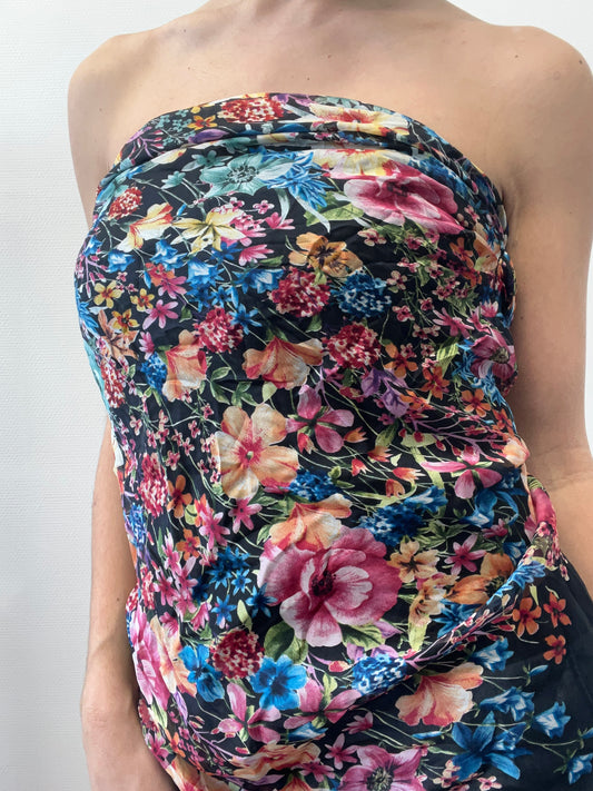 Top sans manche en soie