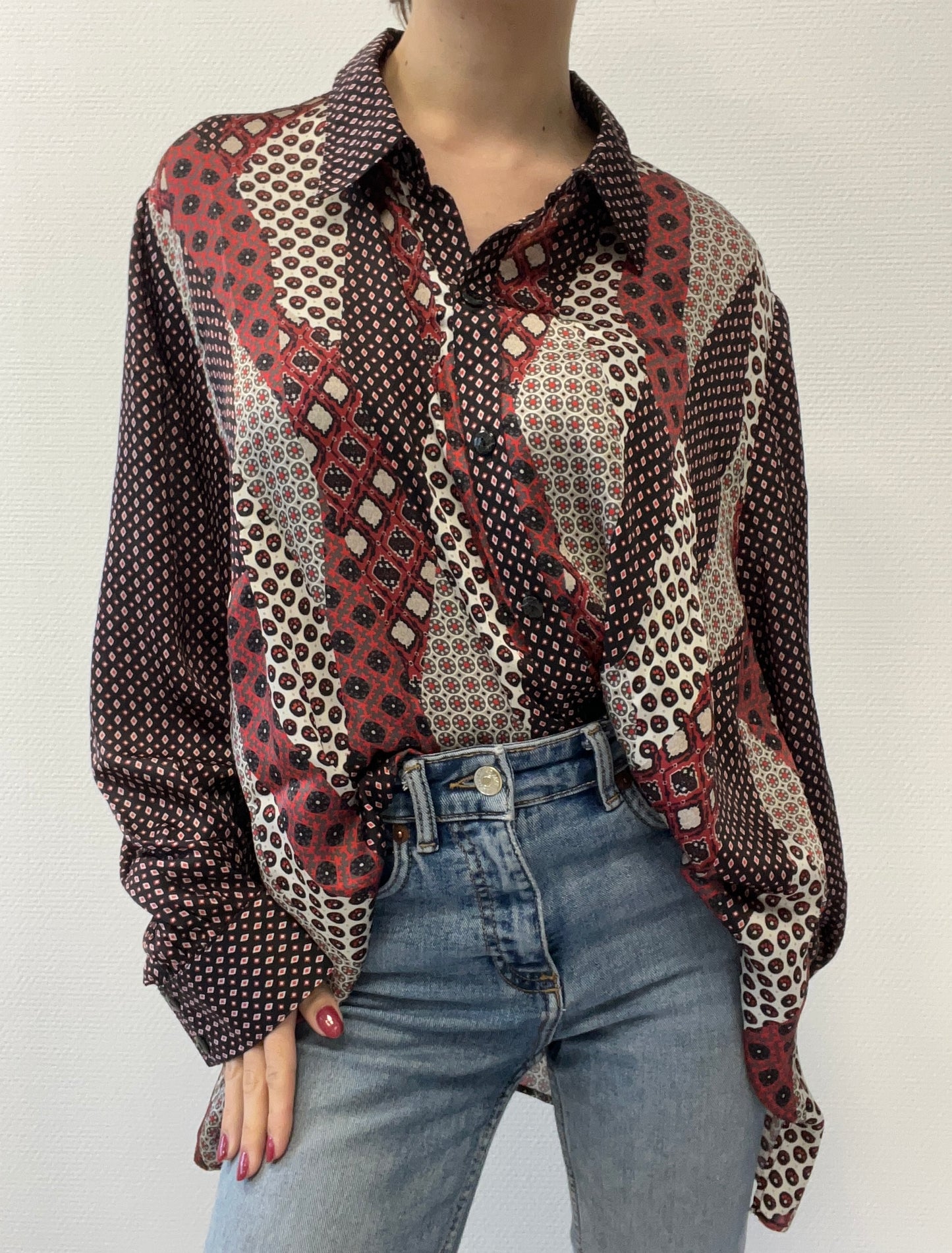 Chemise à motifs
