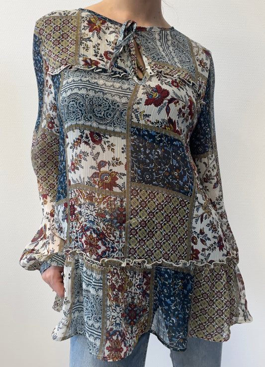 Blouse légère à motifs