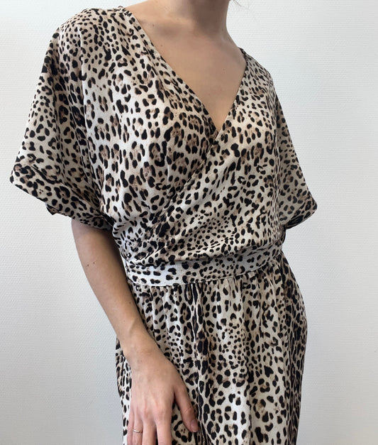 Robe portefeuille léopard