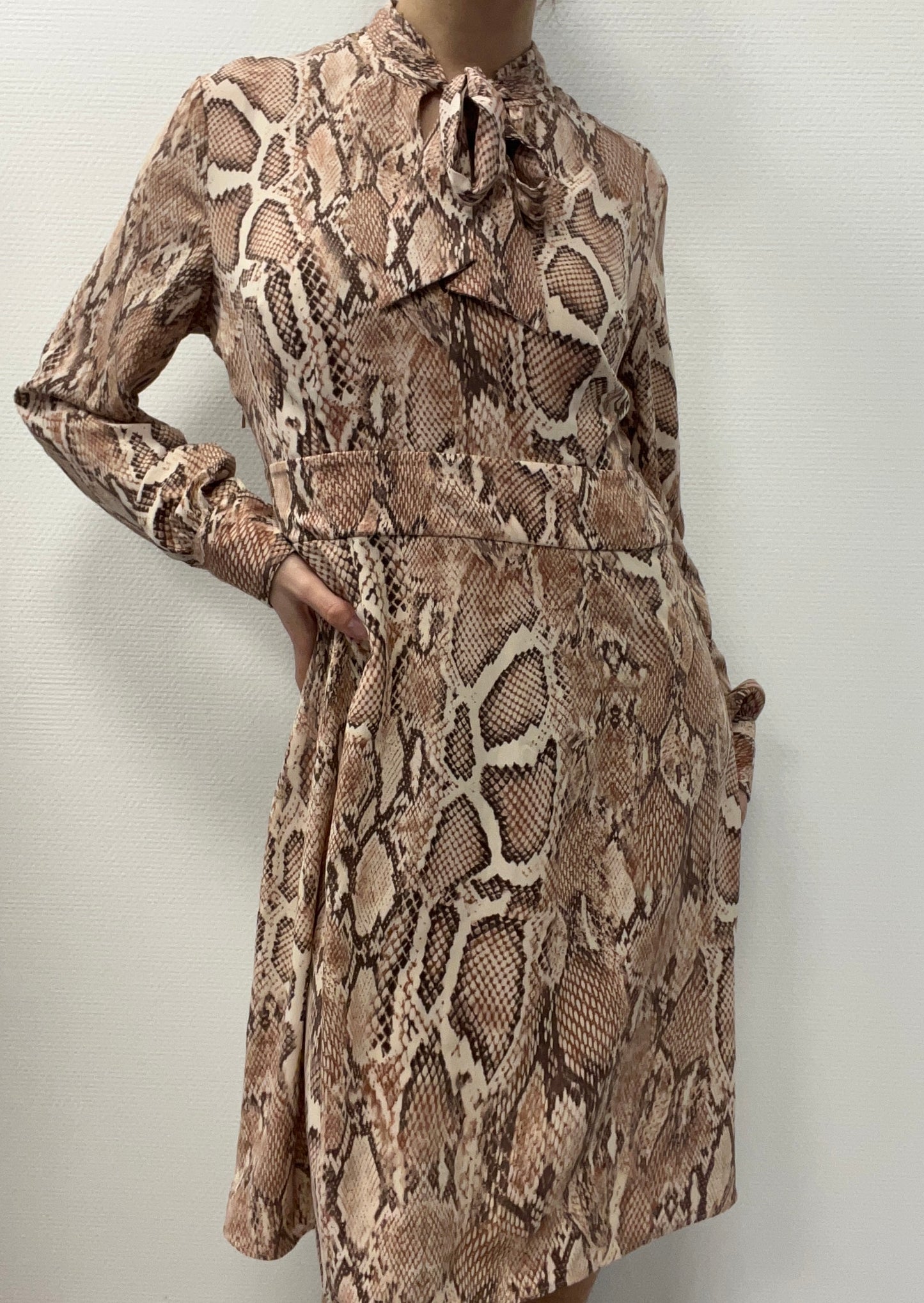 Robe cravate python