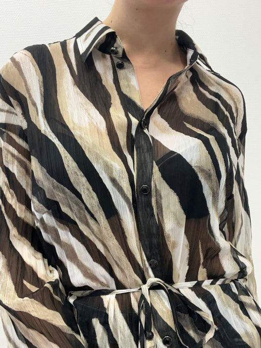 Tunique à rayures zébrées