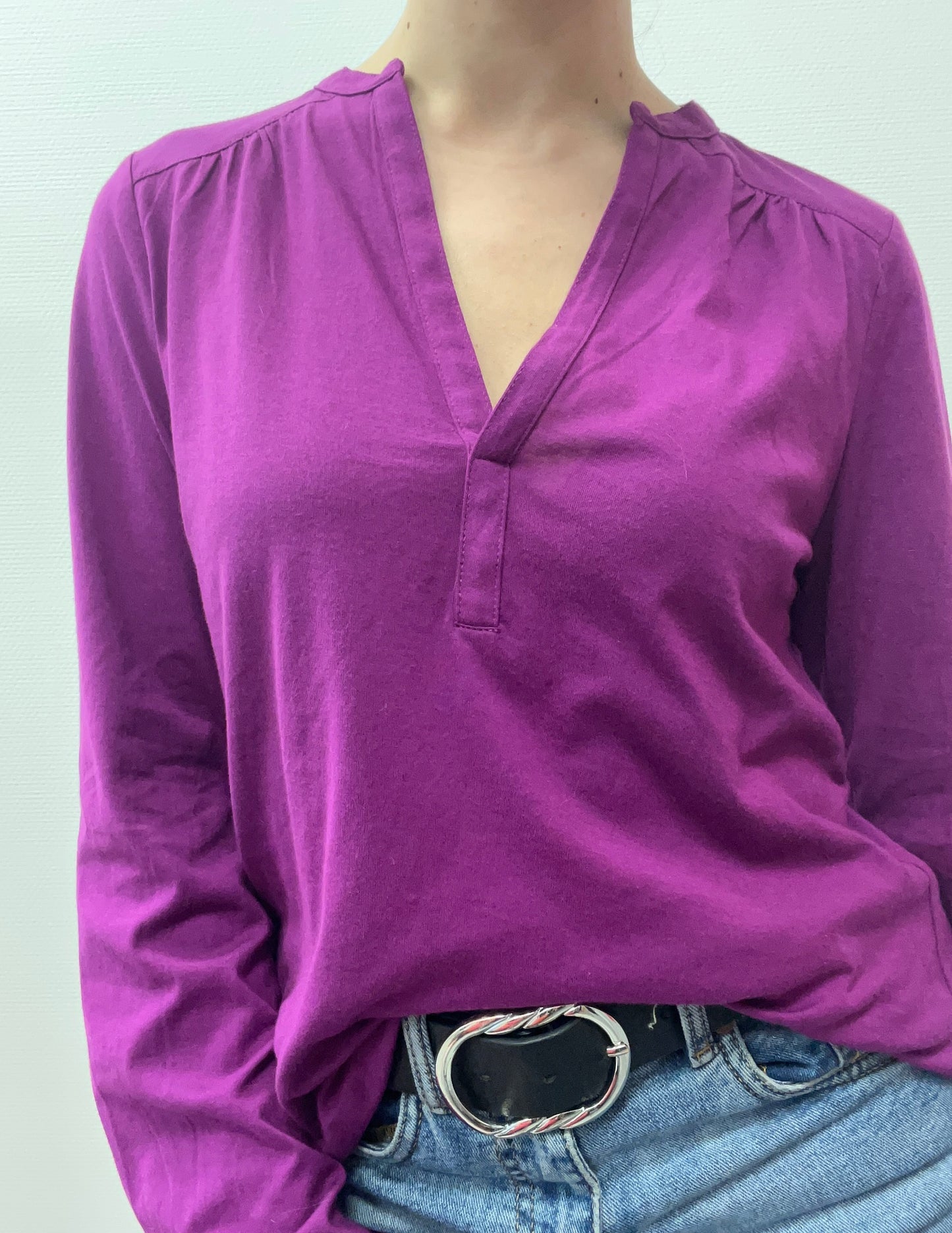 Blouse fluide violette