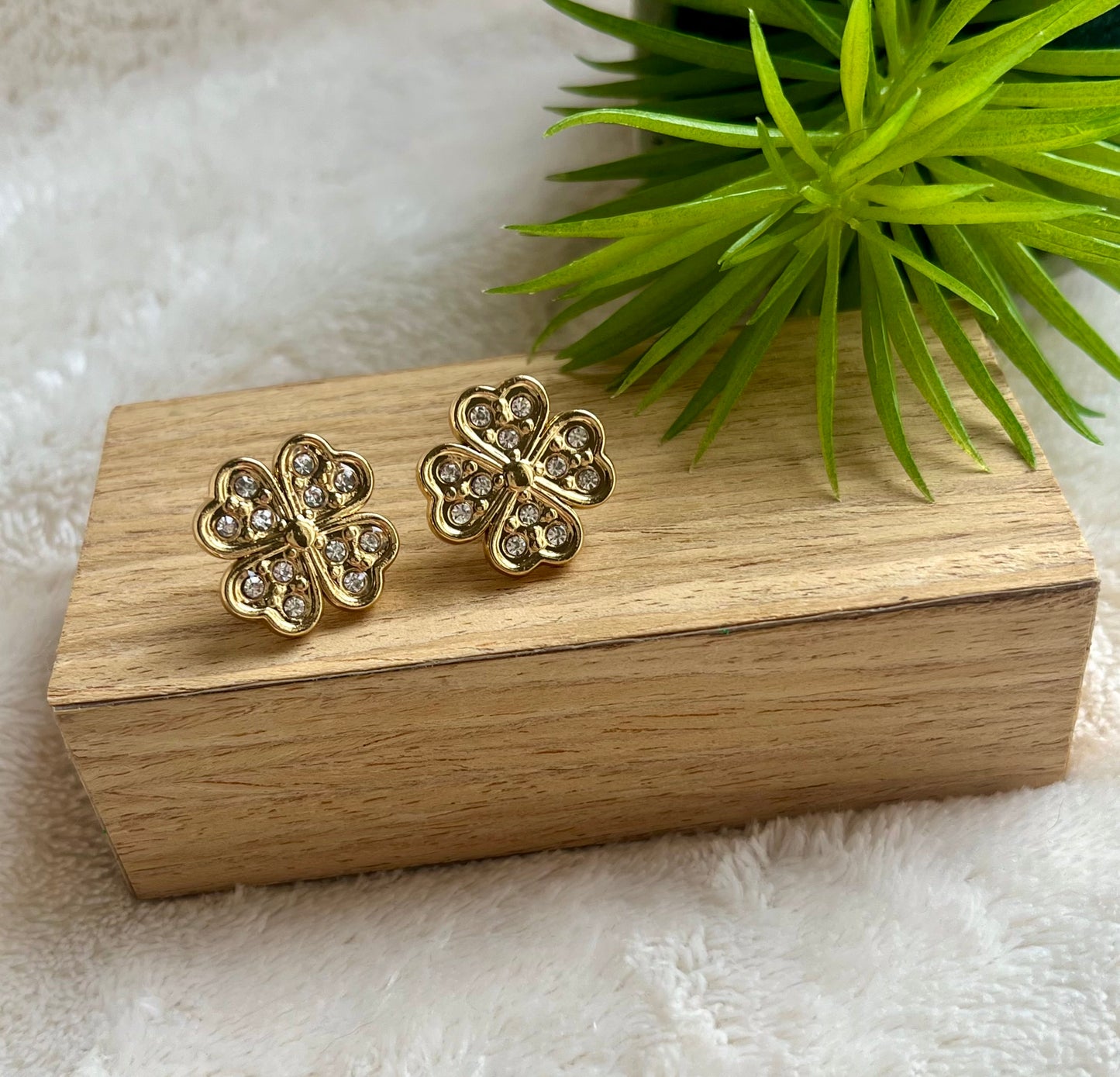 Boucles d’oreilles en trèfle