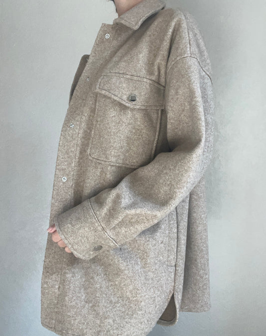 Veste oversize beige