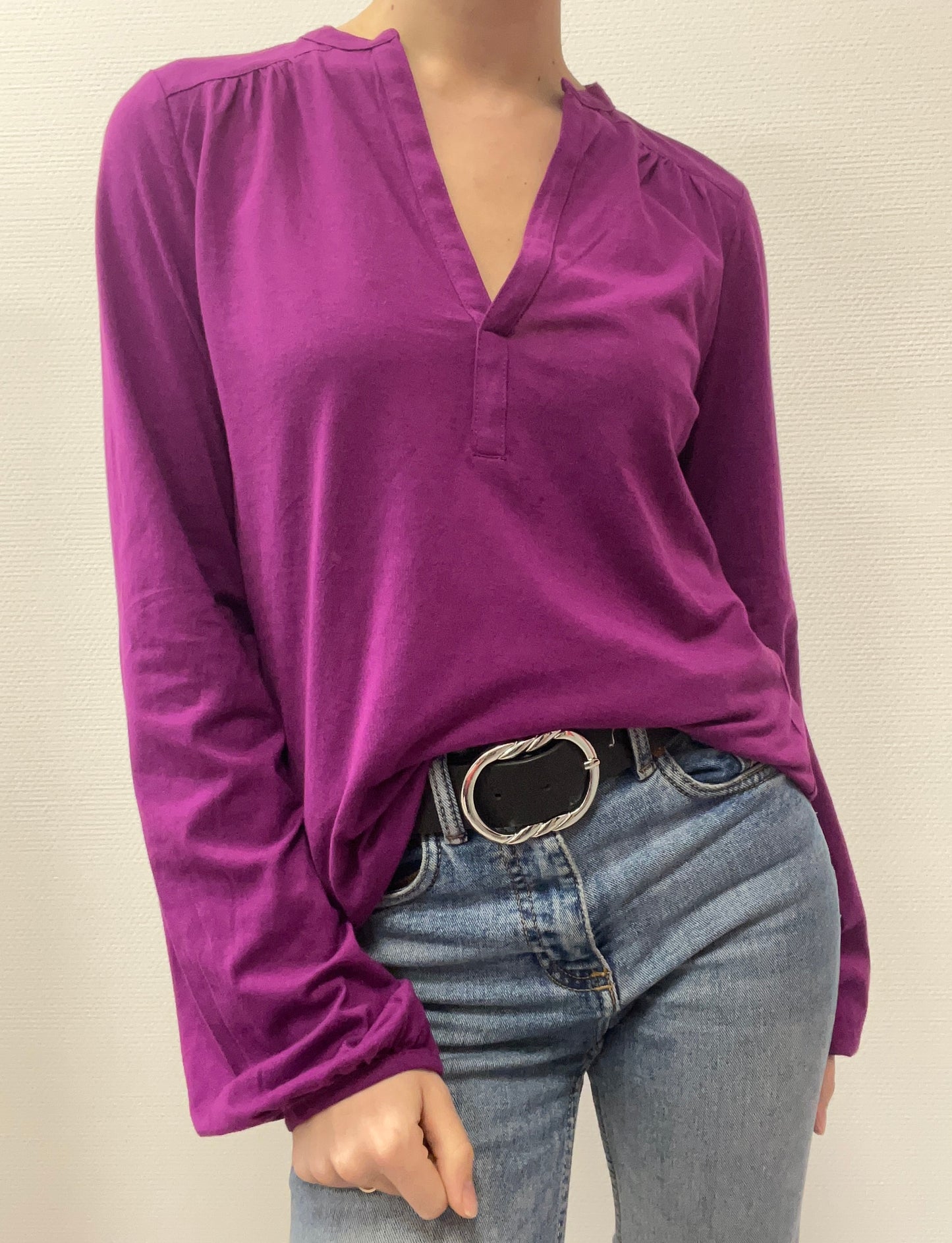 Blouse fluide violette