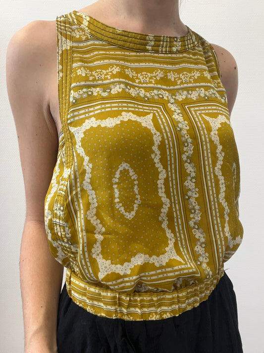 Robe bicolore imprimée