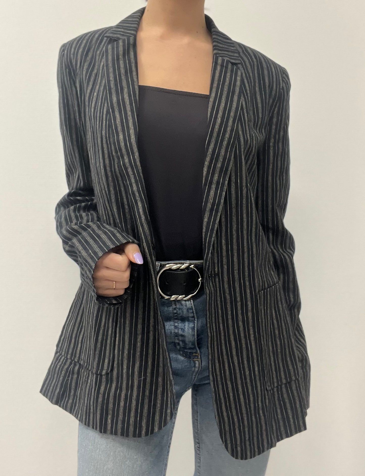 Veste blazer rayée