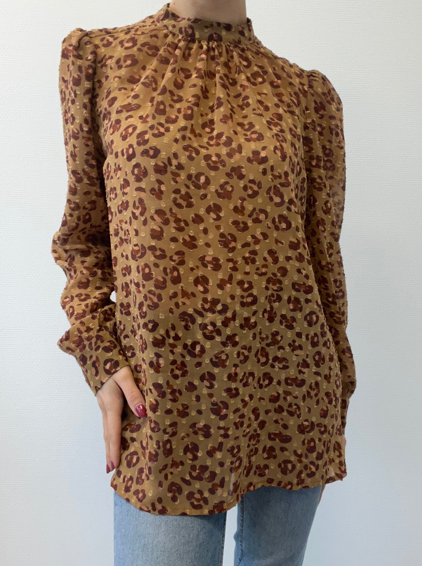 Blouse en plumetis imprimée