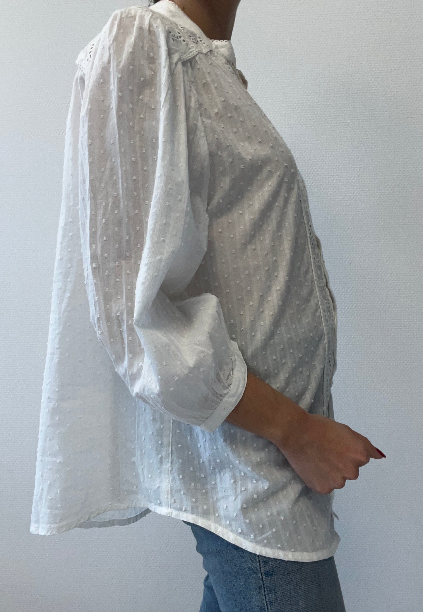 Chemisier en broderie anglaise