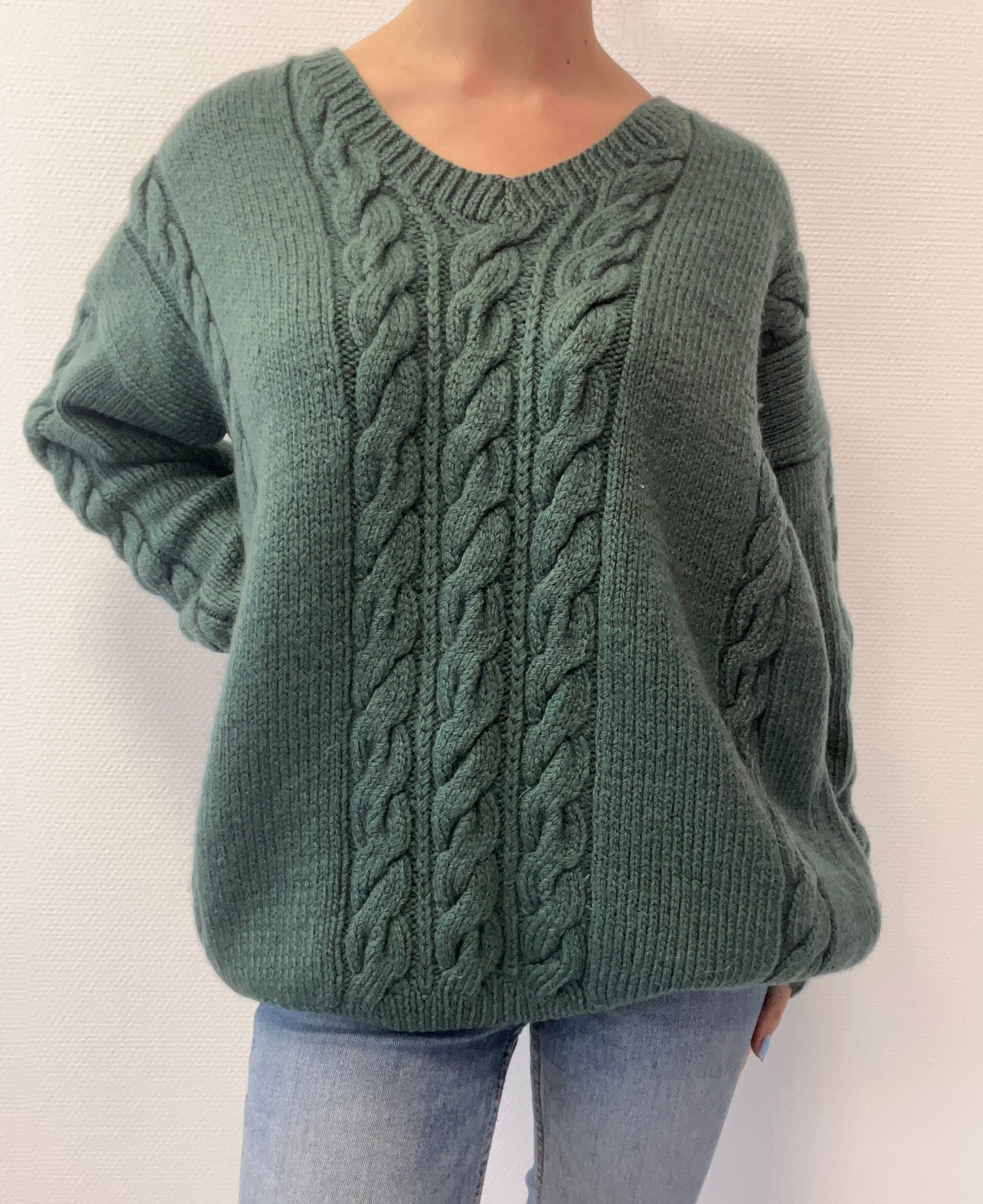 Pull torsadé en tricot
