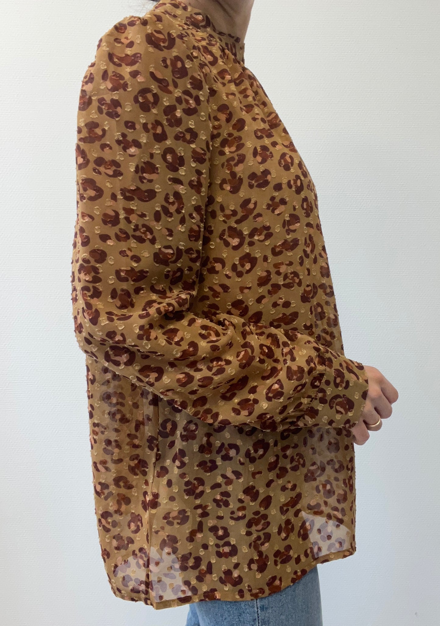 Blouse en plumetis imprimée