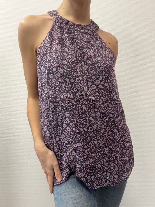 Top à motifs fleuris