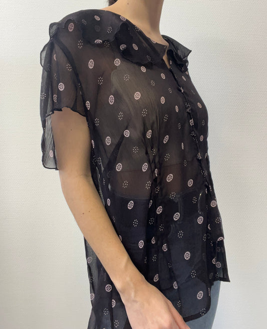 Blouse légère volantée