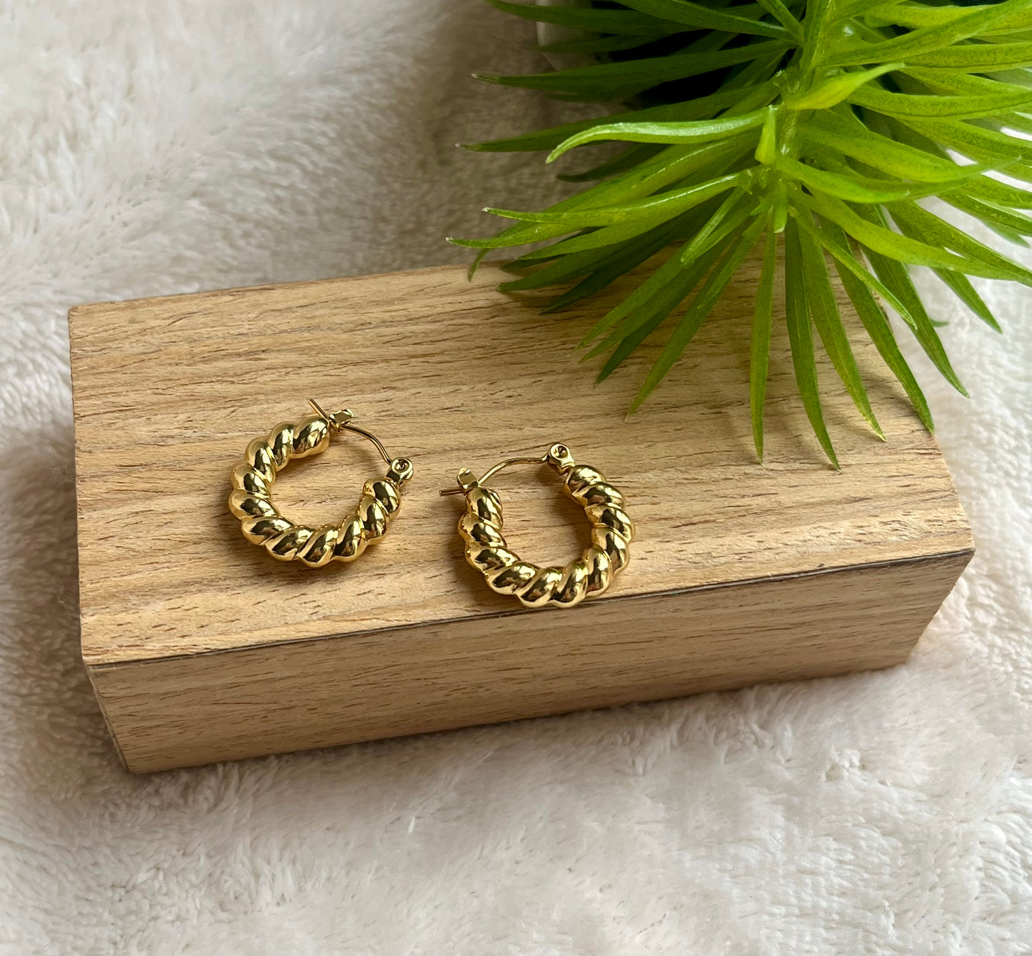Boucles d’oreilles torsadées