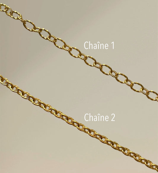 Collier charms doré