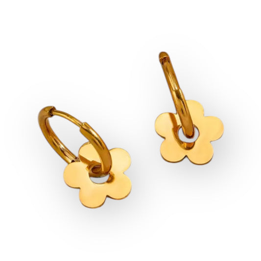 Créoles fleurs interchangeables