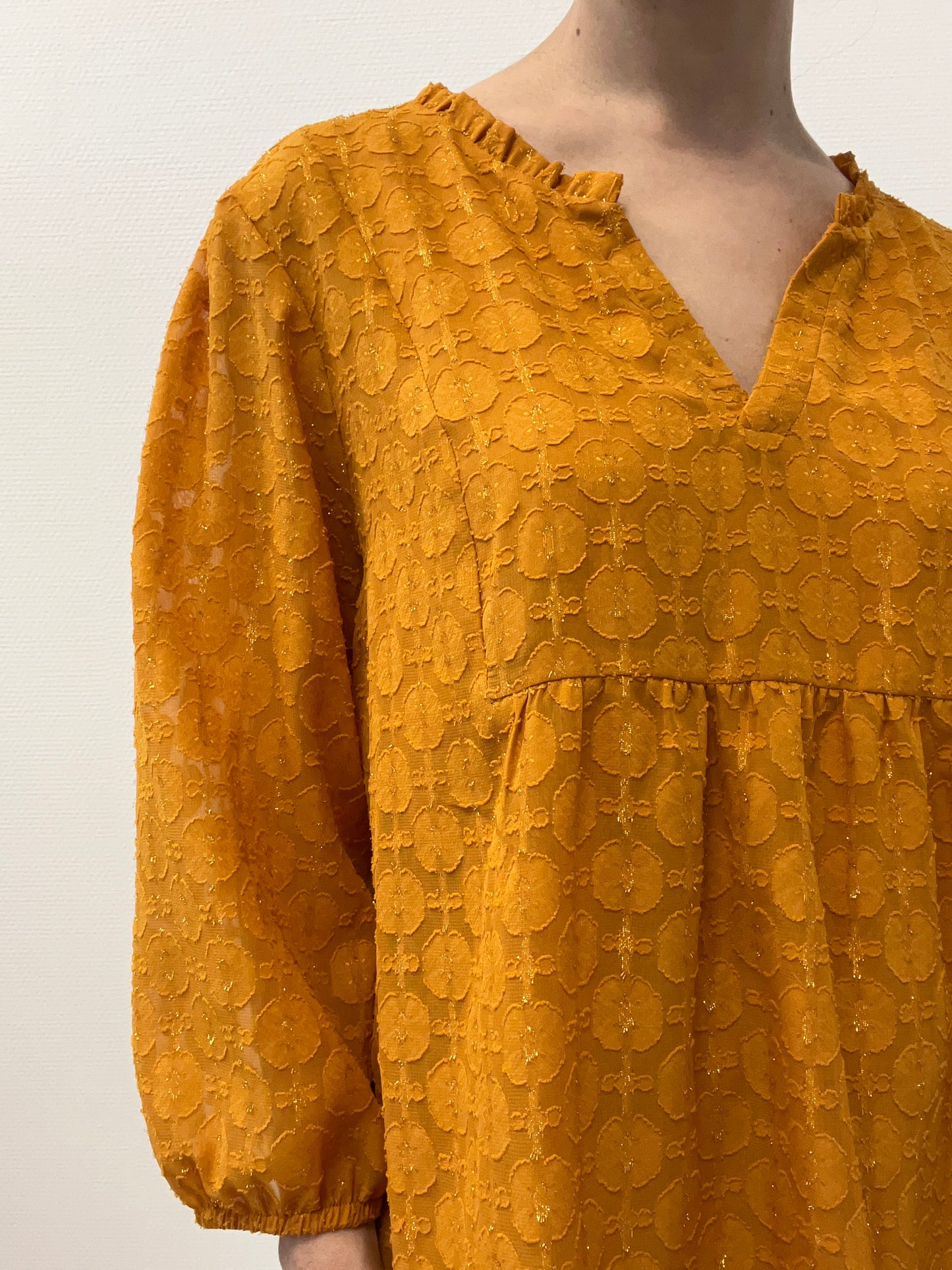 Blouse à motifs texturés