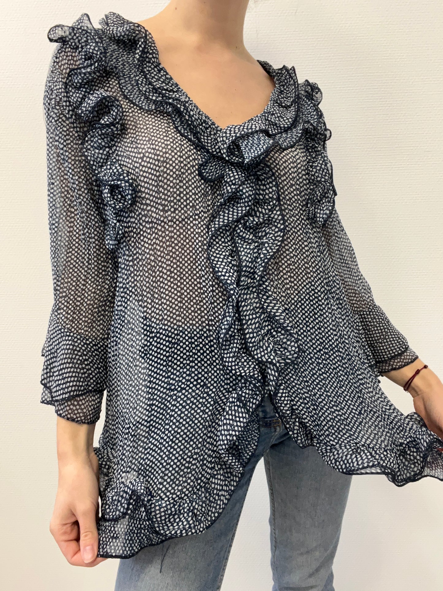 Blouse à volants