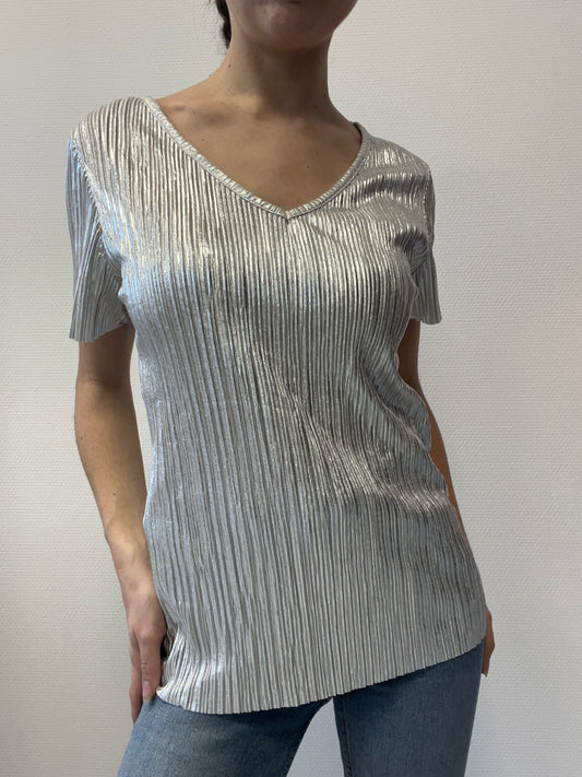 Top brilant argenté