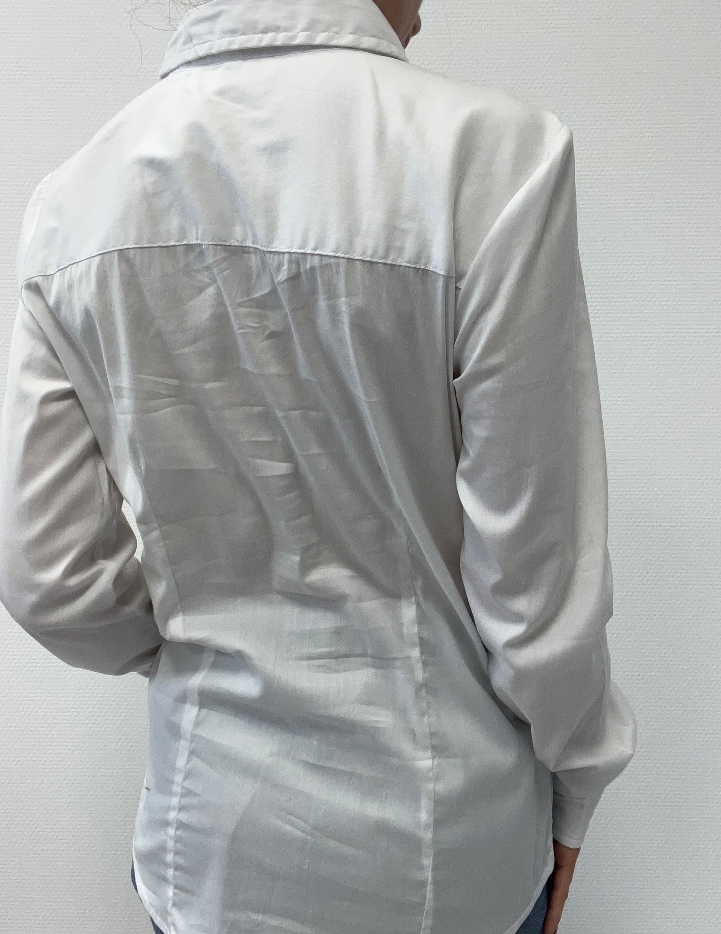 Chemise à plastron plissé