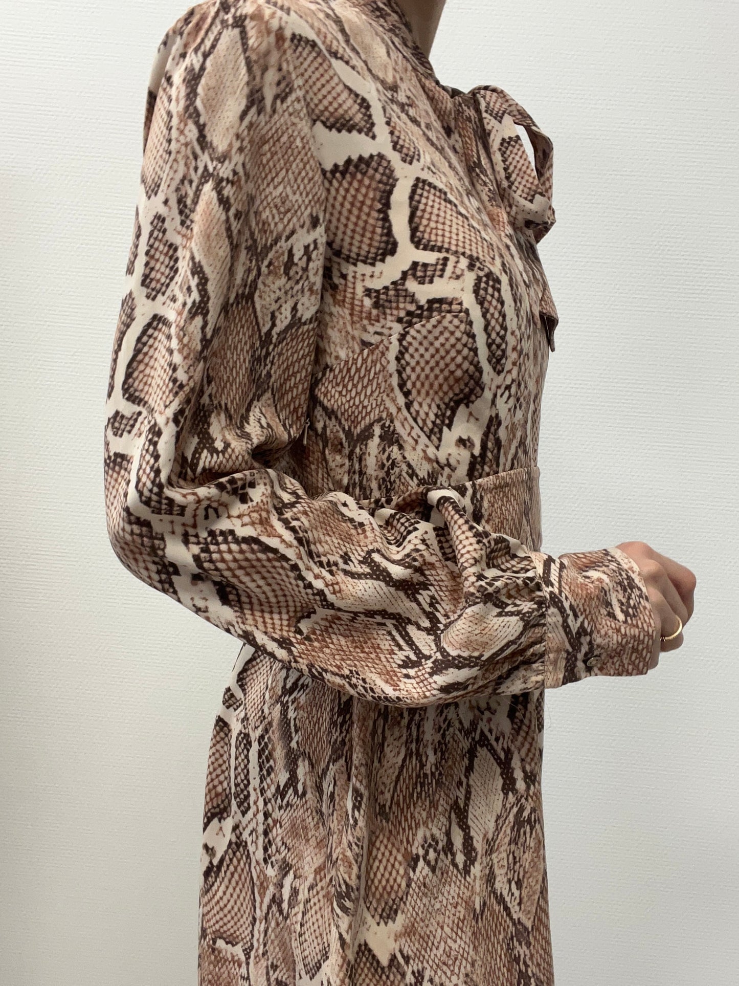 Robe cravate python