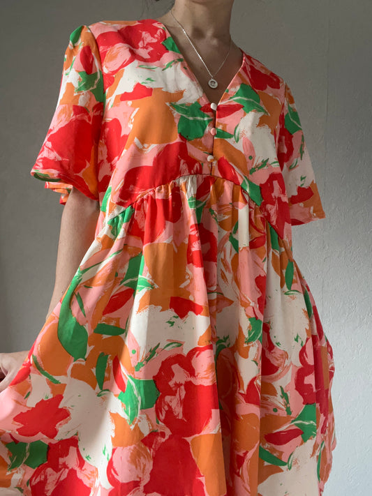 Robe fluide colorée