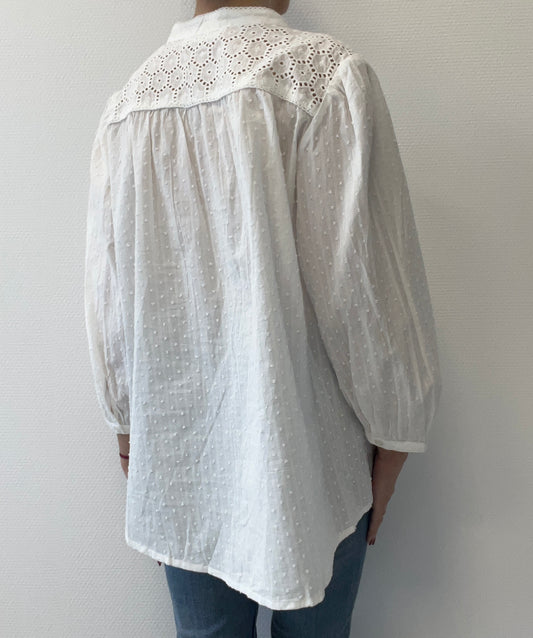 Chemisier en broderie anglaise
