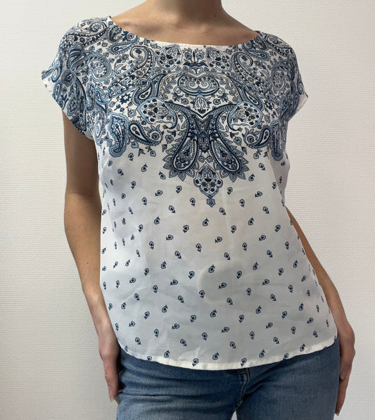 Top motif cachemire