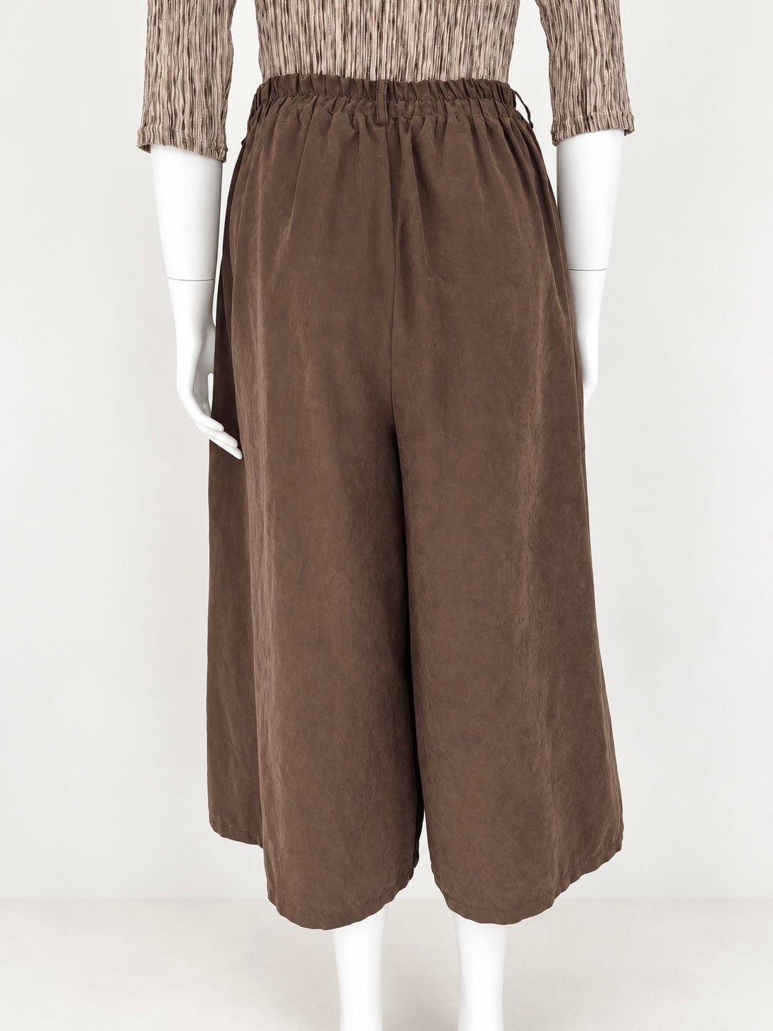 Jupe-culotte marron