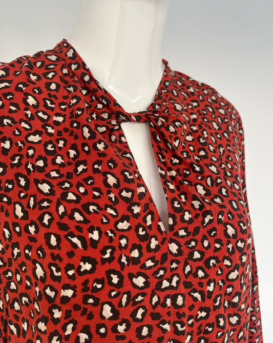 Blouse à motif léopard