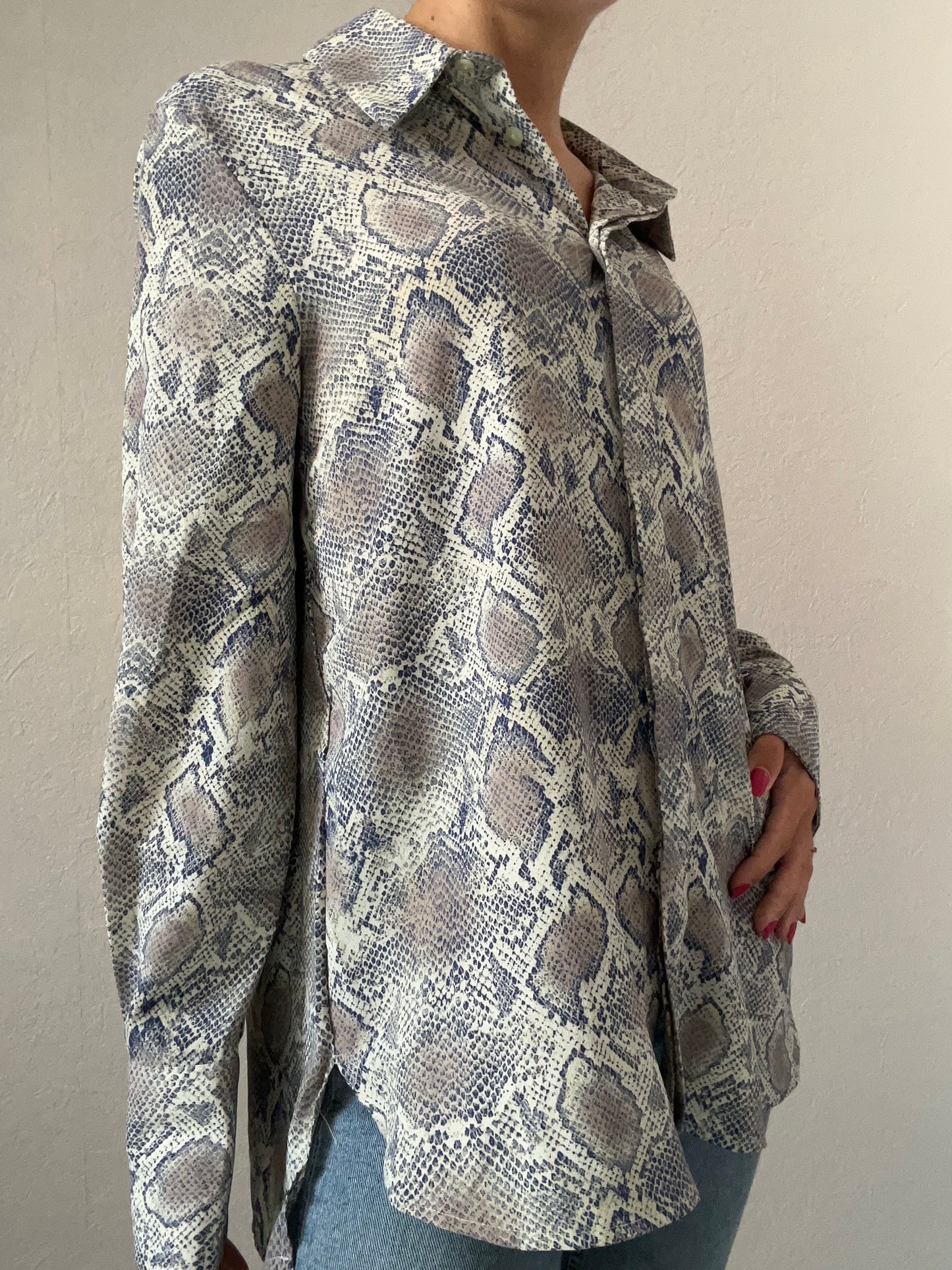 Chemise à motif python