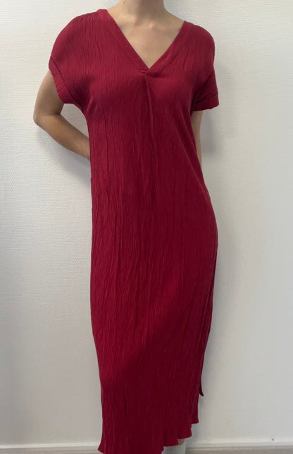Robe framboise longue