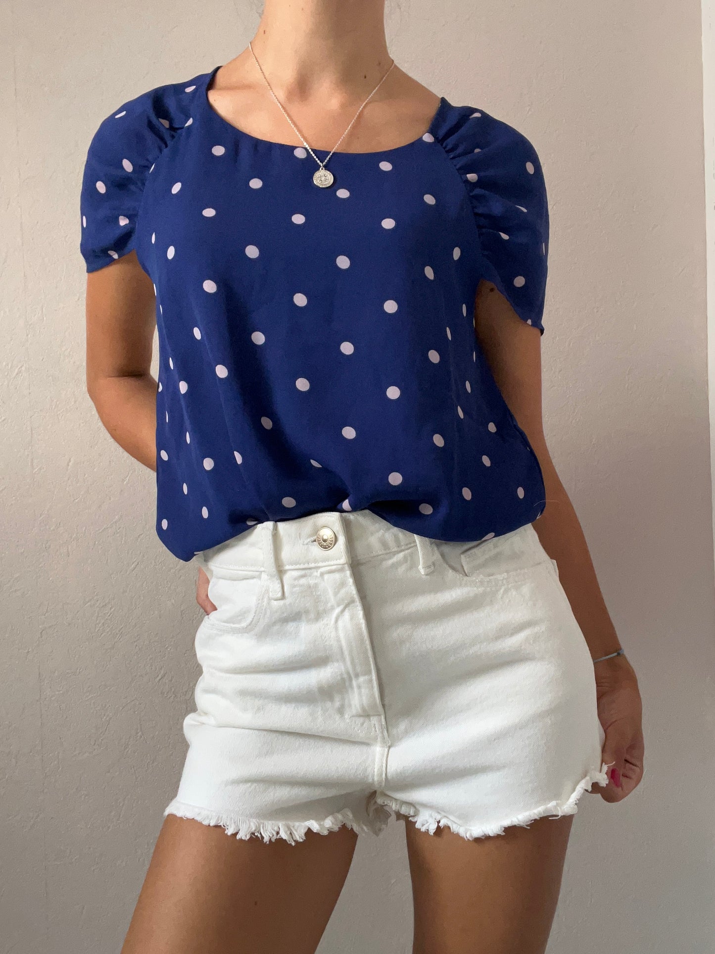 Blouse à pois