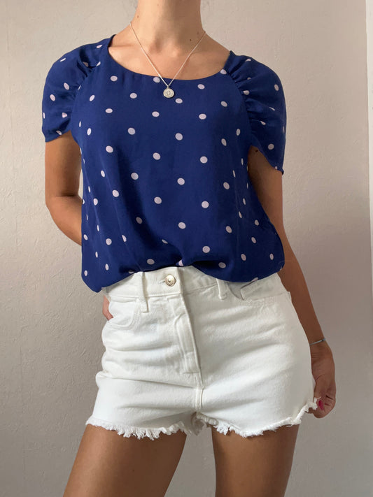 Blouse à pois