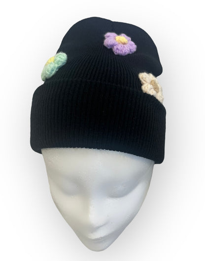 Bonnet à fleurs