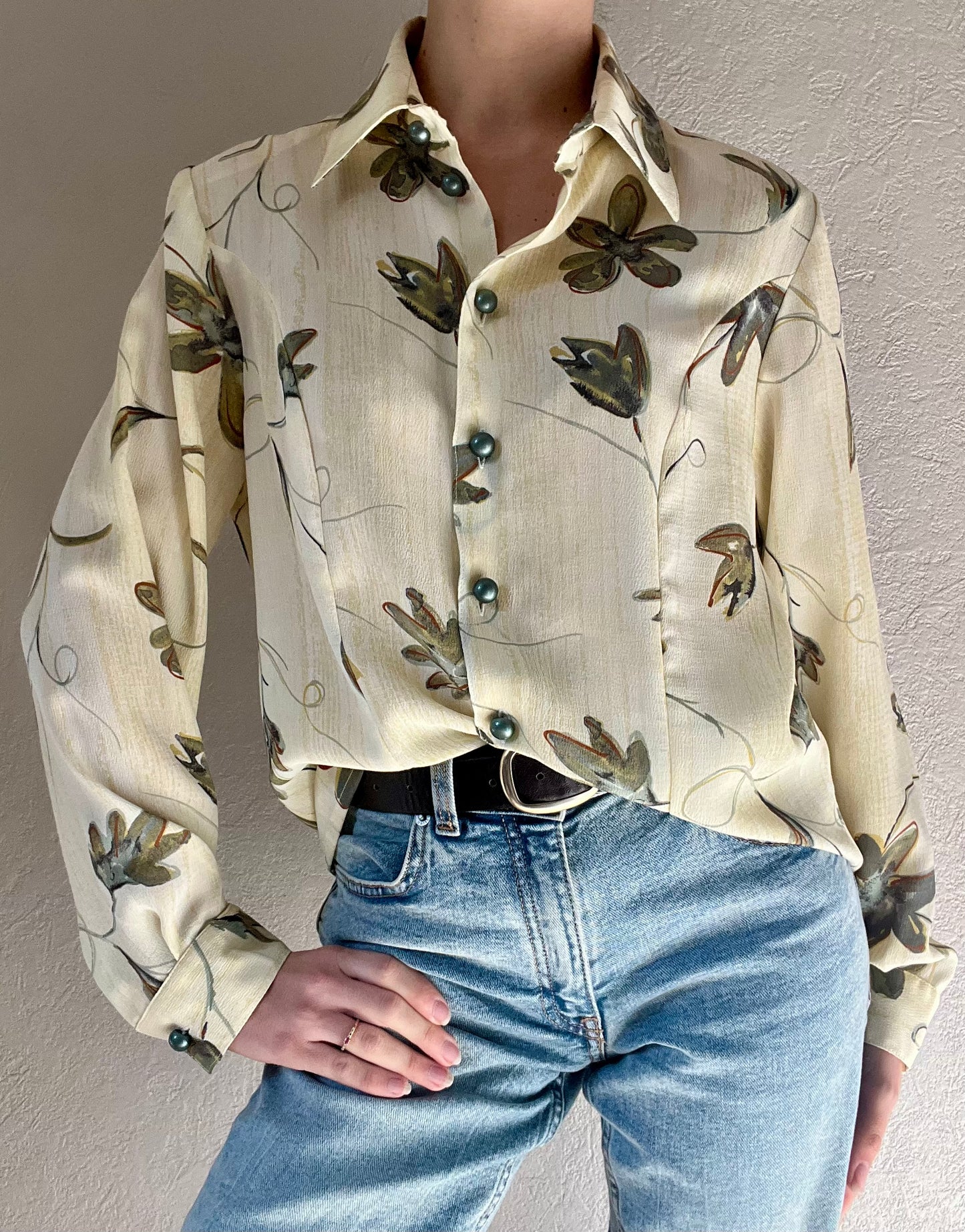 Chemise à fleurs
