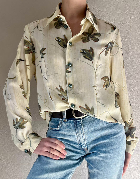 Chemise à fleurs