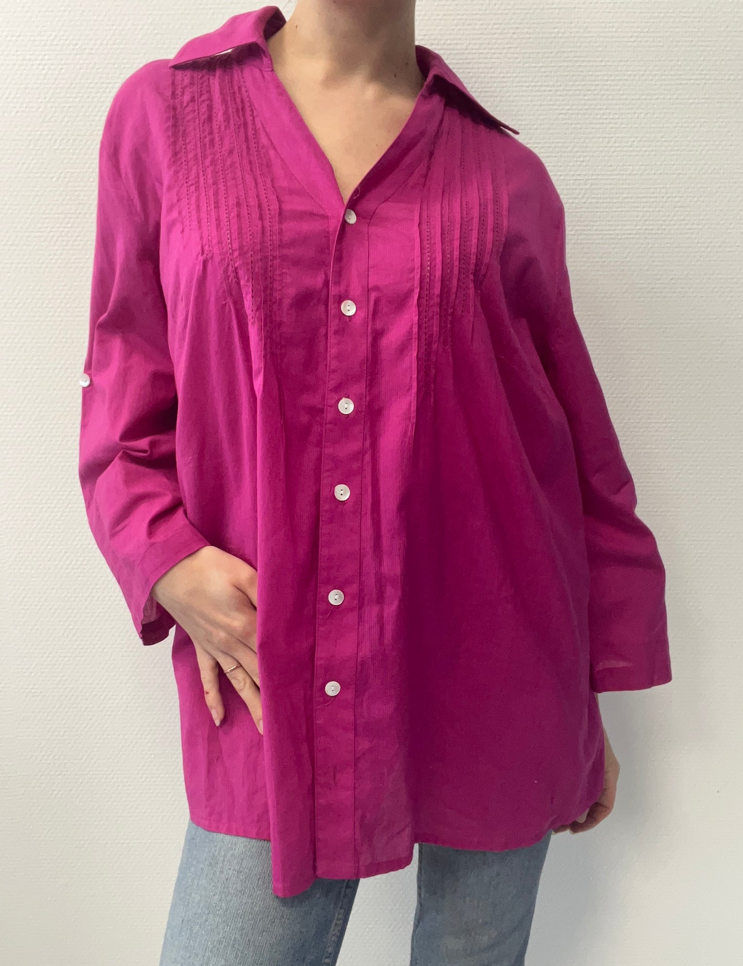 Chemise rose fuchsia