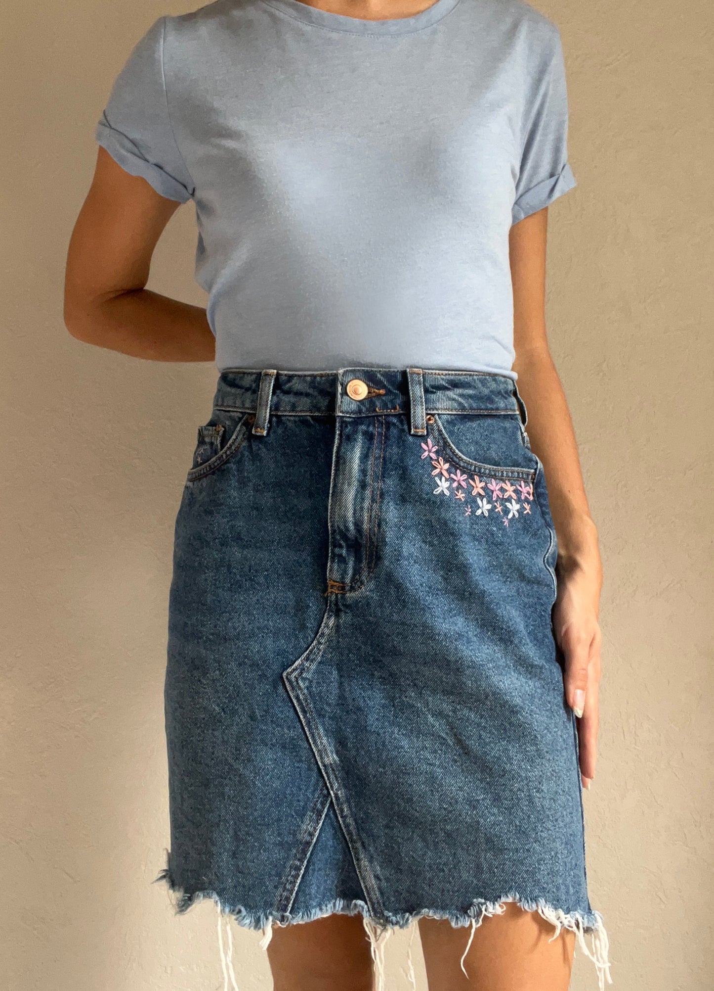 Jupe détail floral