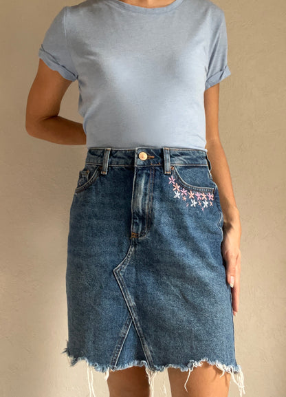Jupe détail floral