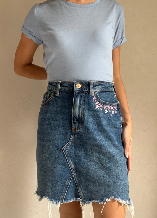 Jupe détail floral