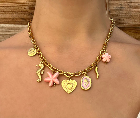Collier charms « Coralie »