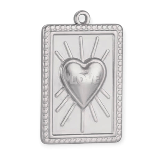 Charm rectangulaire love