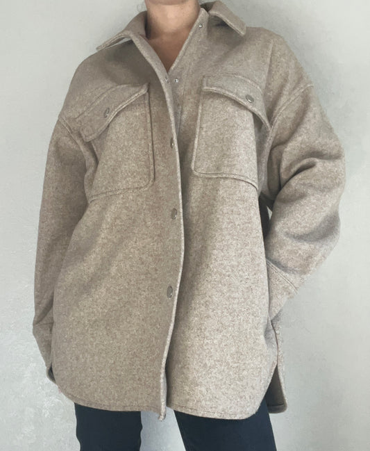 Veste oversize beige